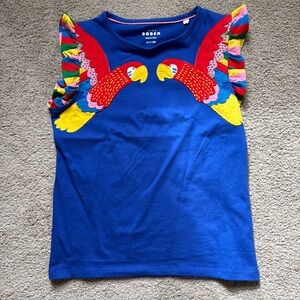 Boden girls parrot top